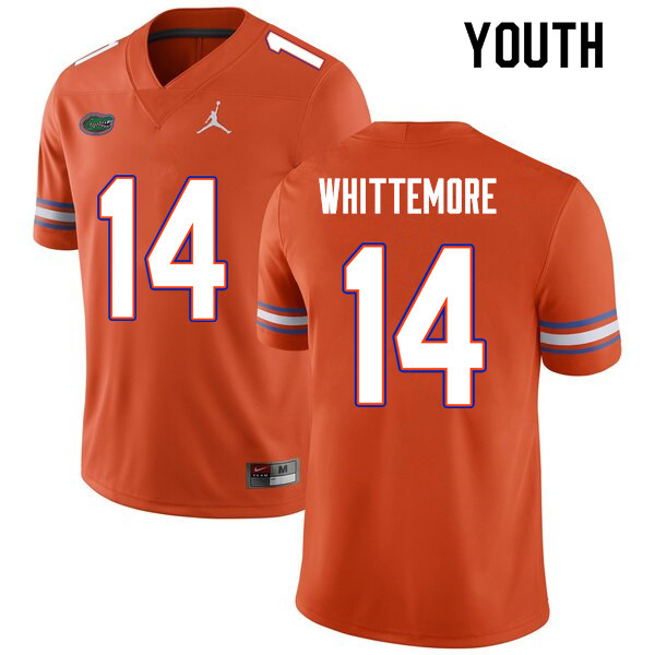 Youth #14 Trent Whittemore Florida Gators College Football Jerseys Sale-Orange